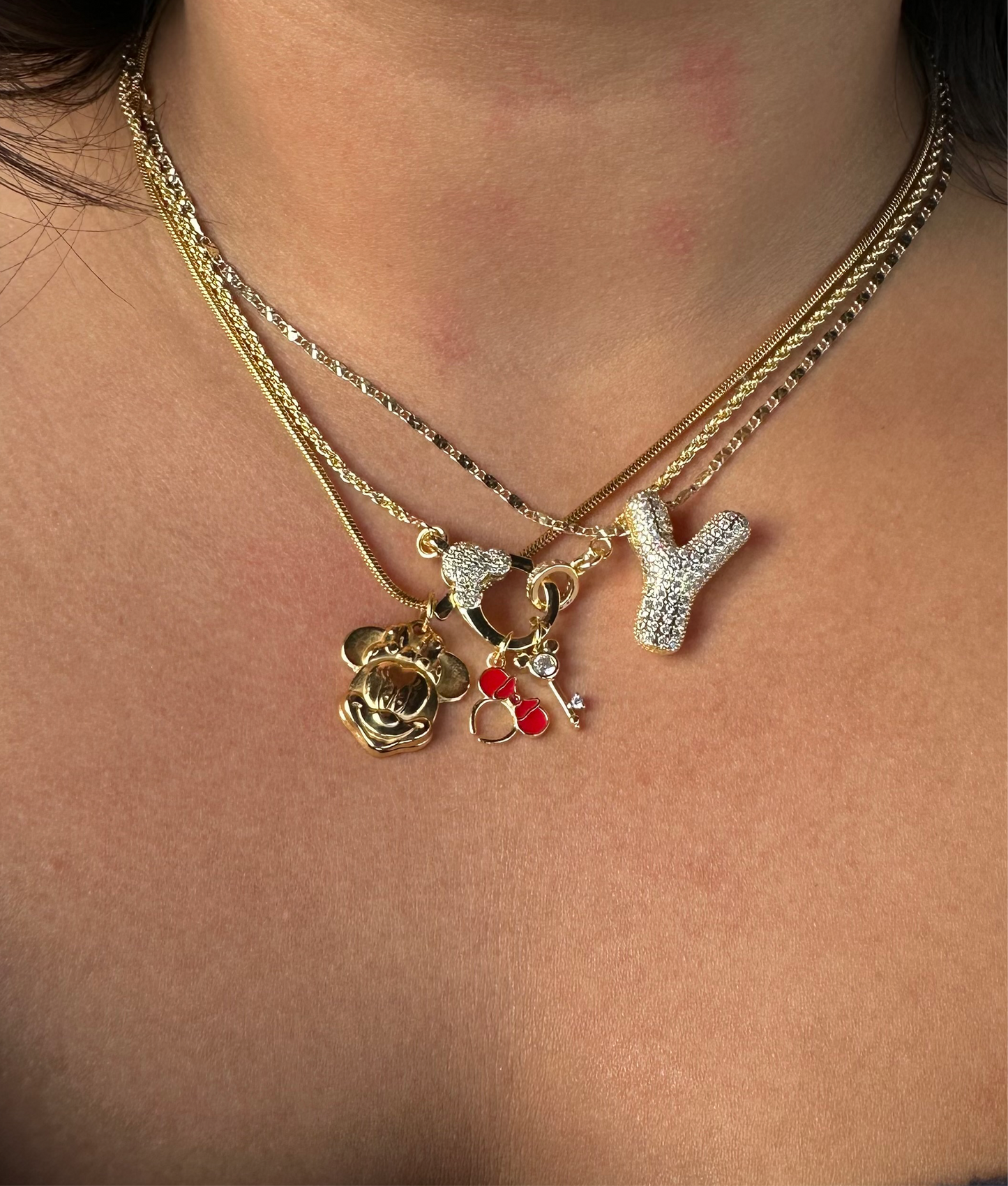 Mickey Clasp Necklace