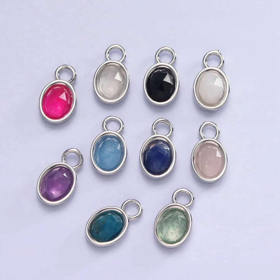 Round Gemstone (Silver)