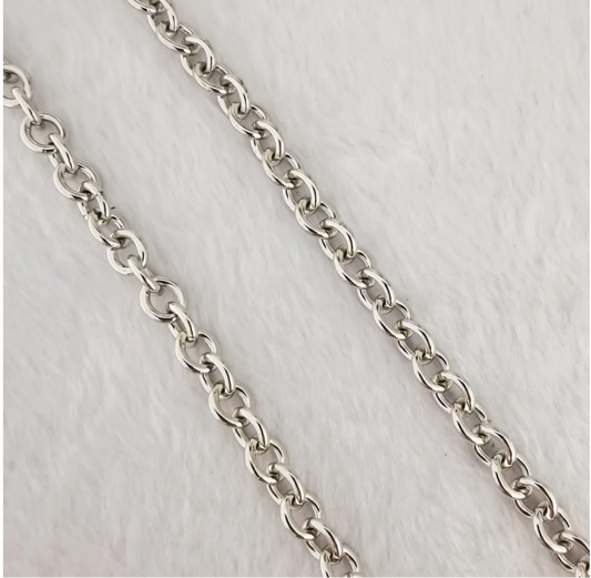 Silver Rolo Cable Chain