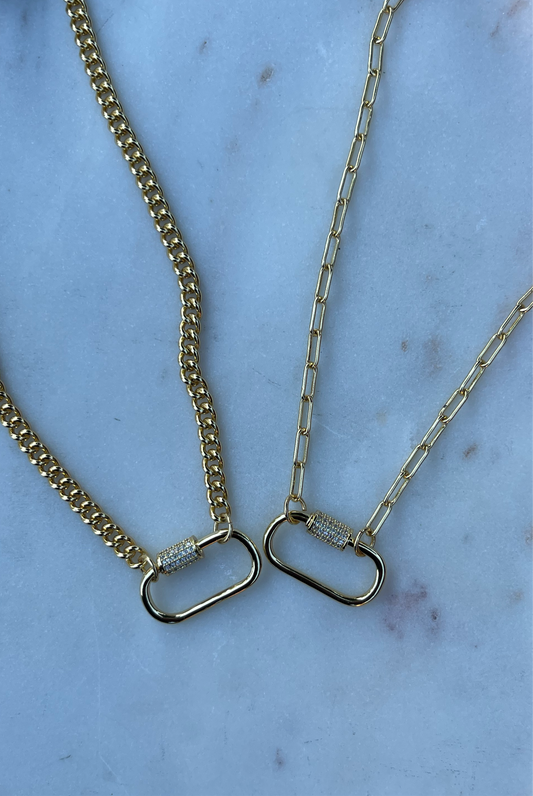 Carabiner Necklace (Gold/Silver)