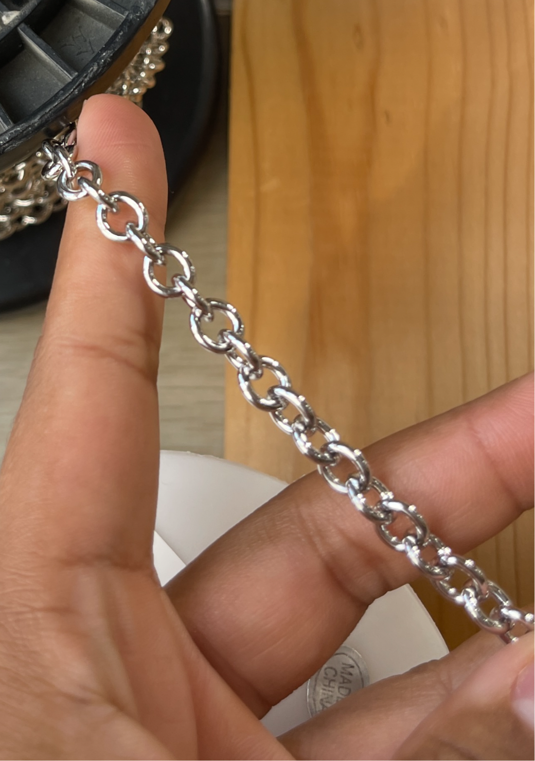 Silver Rolo Cable Chain