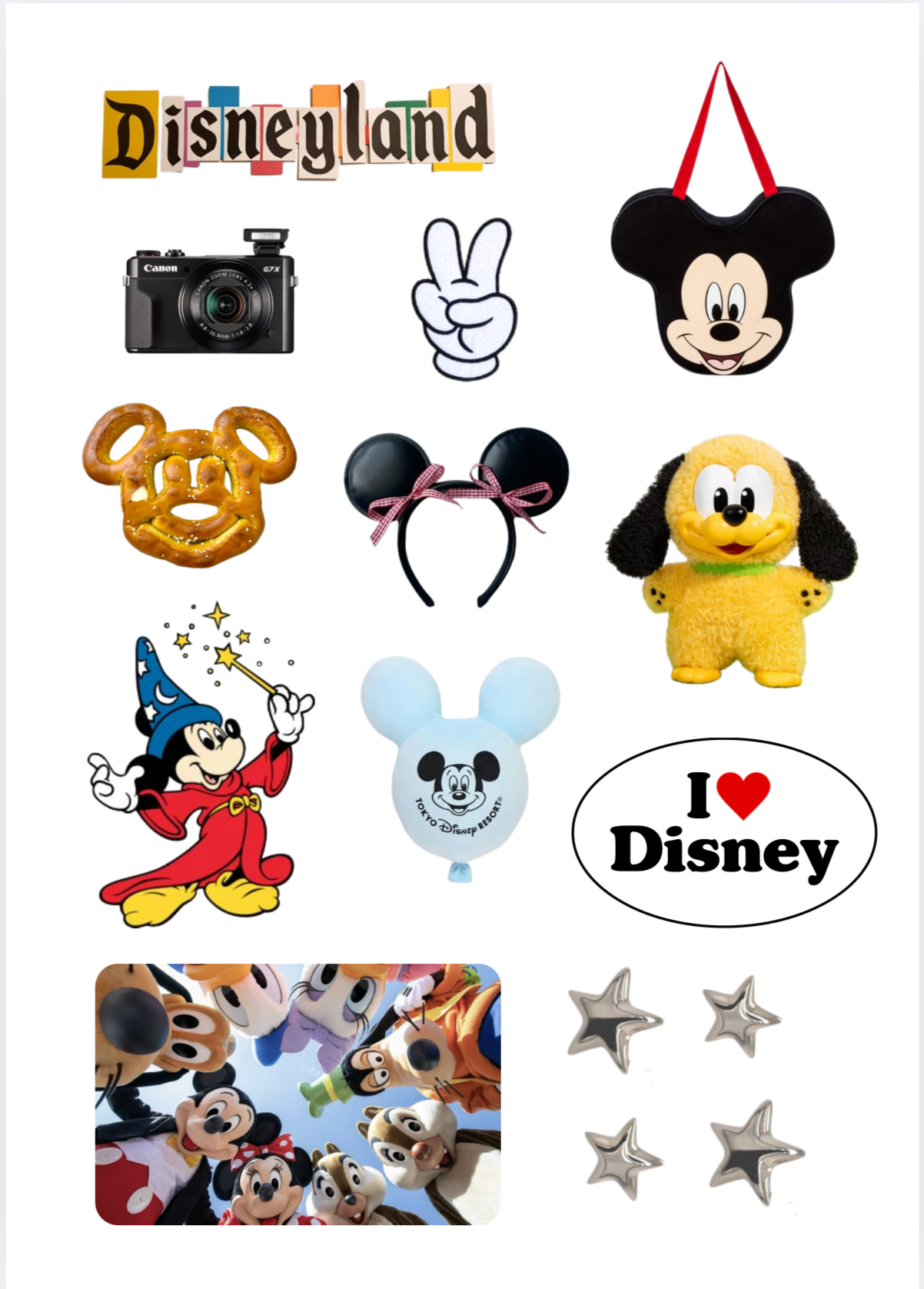 "I Love Disney" Stickers