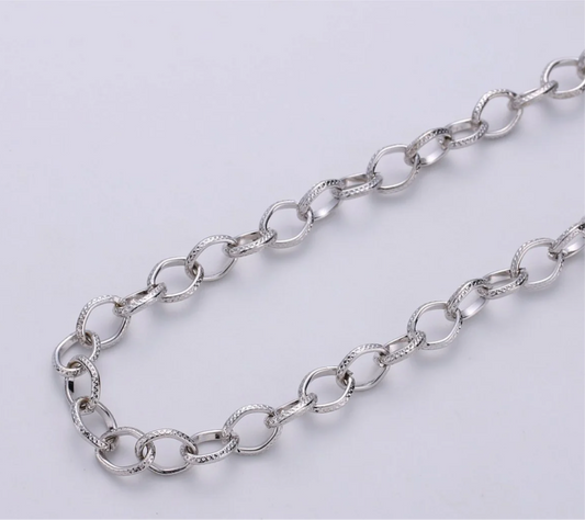 Silver Chunky Round Chain