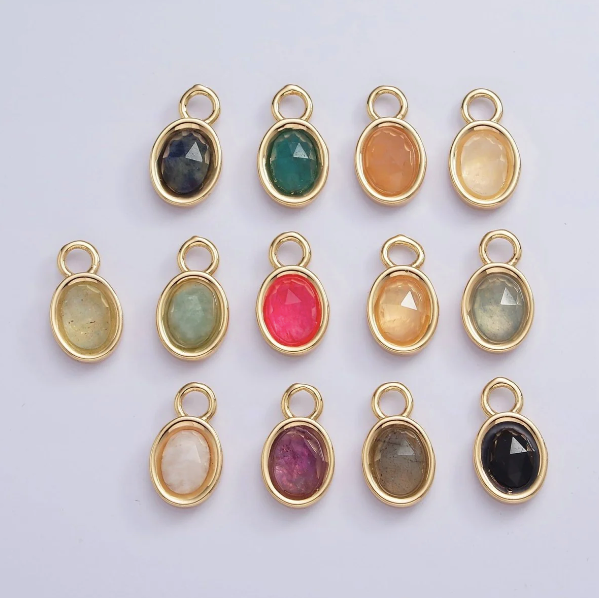 Round Gemstone (Gold)
